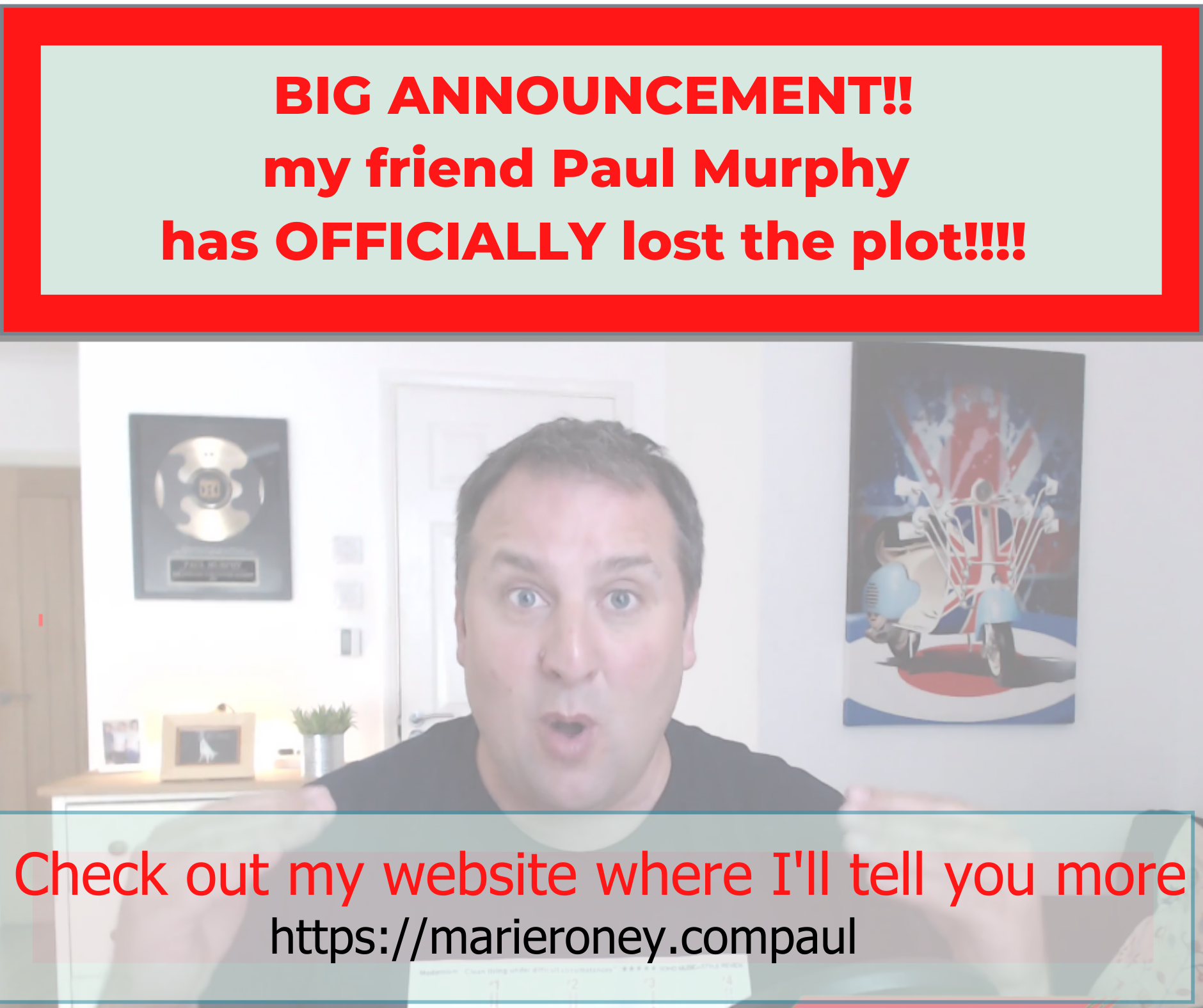 Big Announcement from Paul Murphy